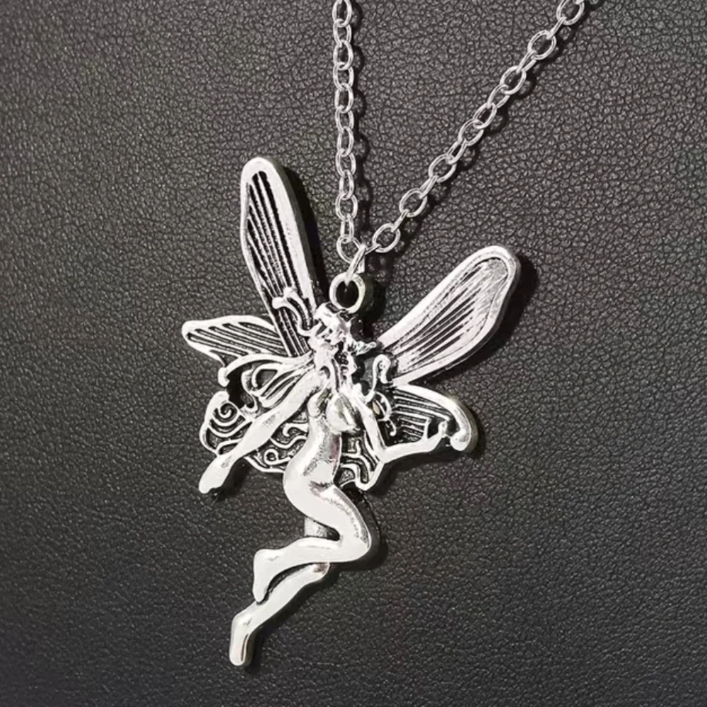 $2/$25 or 3/$35 NWOT Silver dangling fairy necklace - Picture 7 of 11